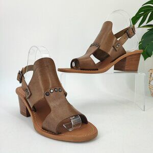 Barbara Barbieri Women's Brown Leather Sandals Size 7